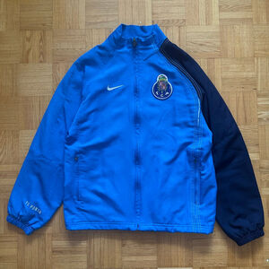 Vintage Nike FC Porto 2003-04 windbreaker training track jacket Small